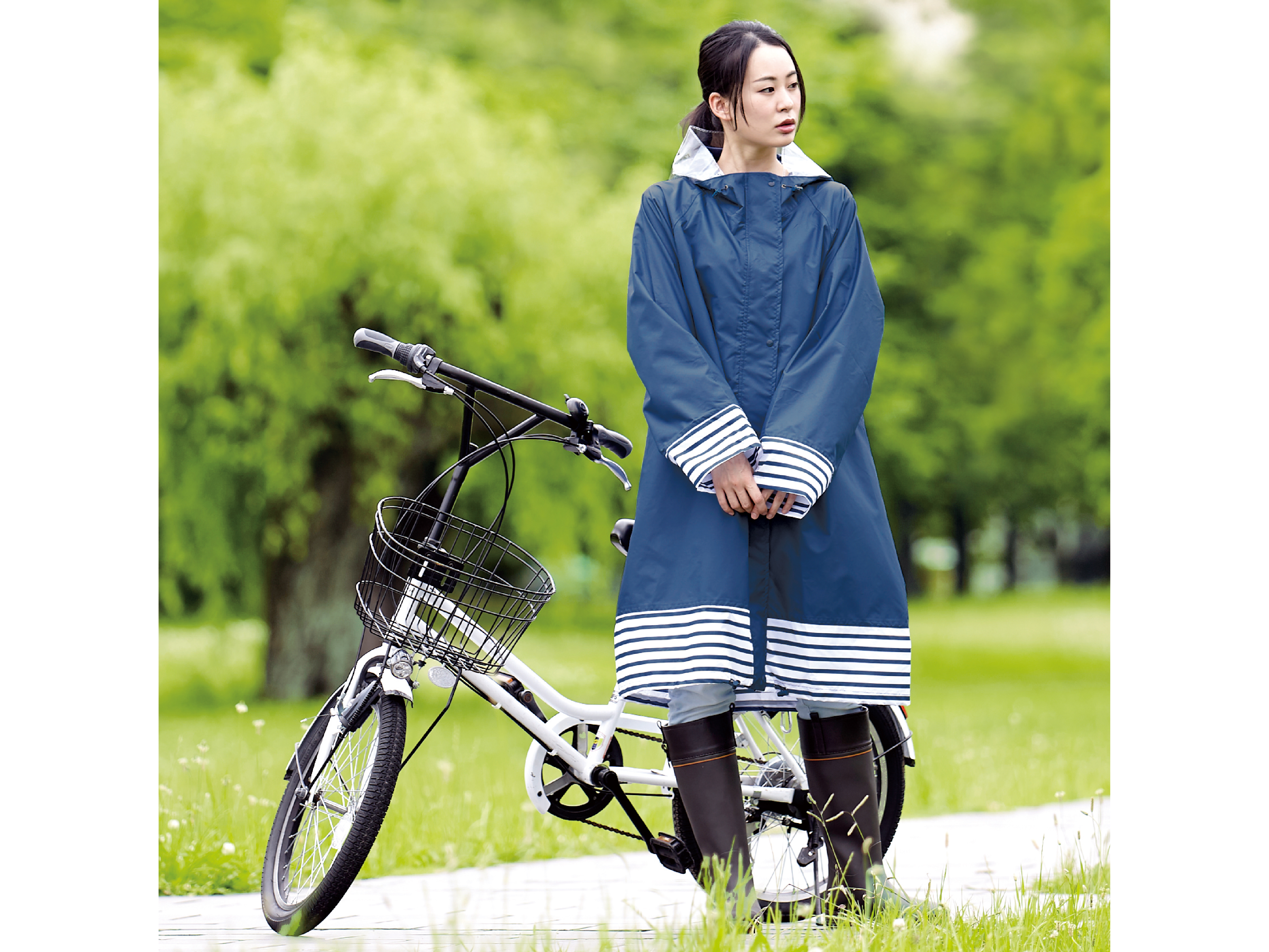 HARAINY BICYCLE RAIN WEAR バイシクルレインウェア マリンボーダー